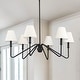 preview thumbnail 6 of 6, Kennedy 29.75" Wide 6-Light Chandelier