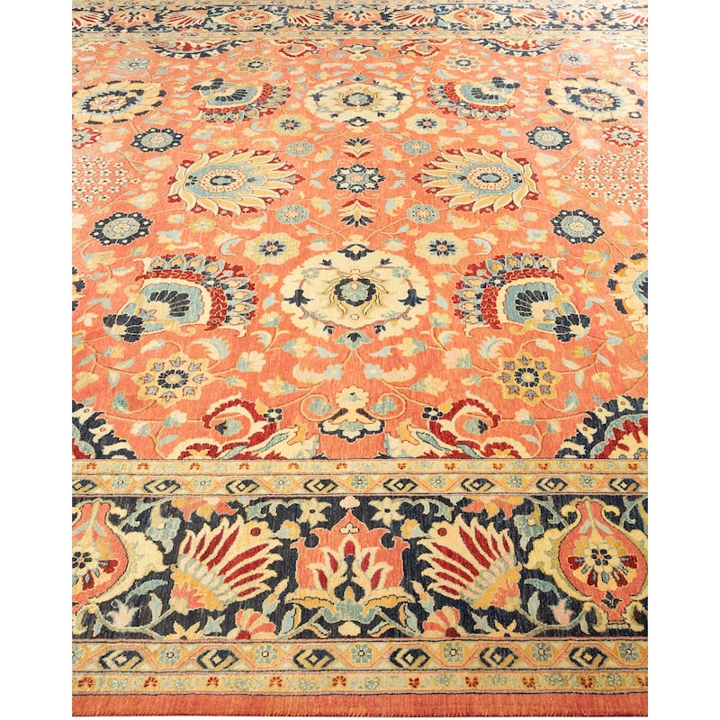 Mogul, One-of-a-Kind Hand-Knotted Area Rug - Pink, 8' 3" x 10' 5" - 8' 3" x 10' 5"