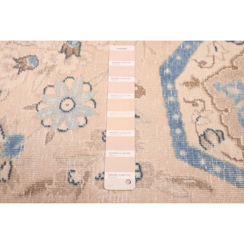 ECARPETGALLERY Hand-knotted Antalya Vintage Beige Wool Rug - 9'8 x 12'10