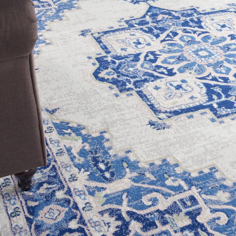 Nourison Whimsicle Modern Persian Floral Medallion Area Rug