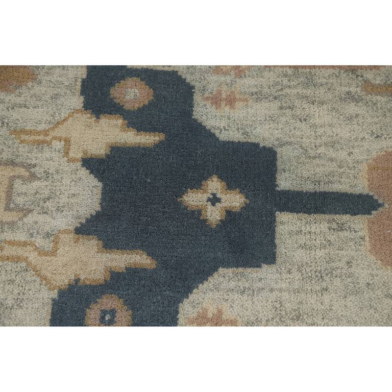 Oushak Indian Area Rug Handmade Oriental Blue Wool Carpet - 8'3" x 10'3"