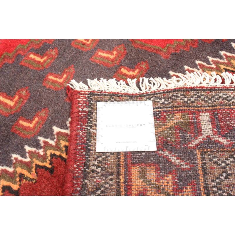 ECARPETGALLERY Hand-knotted Andelz Red Wool Rug - 4'2 x 6'7