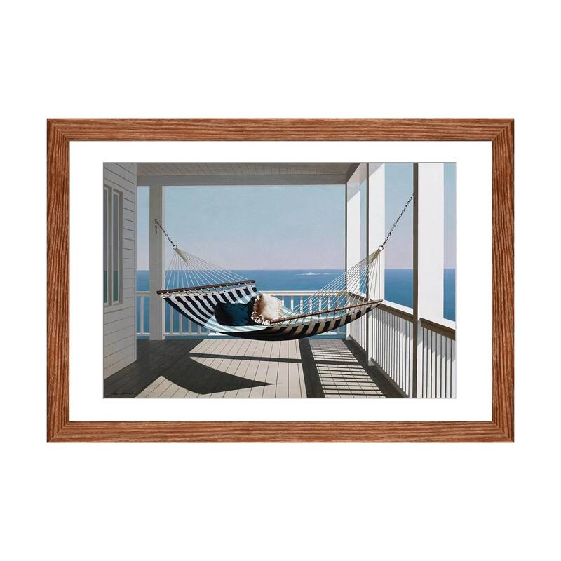 iCanvas "Hammock & Pillows" by Zhen-Huan Lu - Walnut - 24x32x1