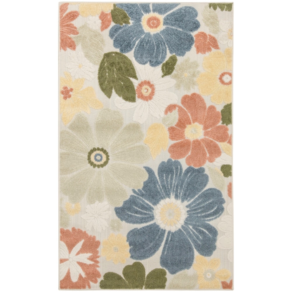 Nourison Aloha Indoor/Outdoor Floral Area Rug