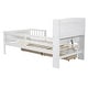 preview thumbnail 7 of 16, Wood Twin Size Platform Bed w/Built-in LED Light,Guardrail & 2 Drawers