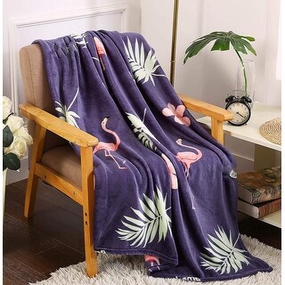 Décor&More Ananas Plüsch-Fleece-Decke – 127 X 152 Cm, Ultraweich, Sommer-Design, Maschinenwaschbar