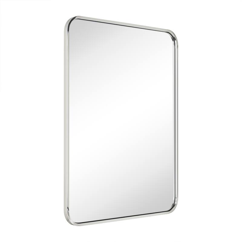 Rounded Rectangle Bathroom Vanity Mirror, Vertically/Horizontal Hanging