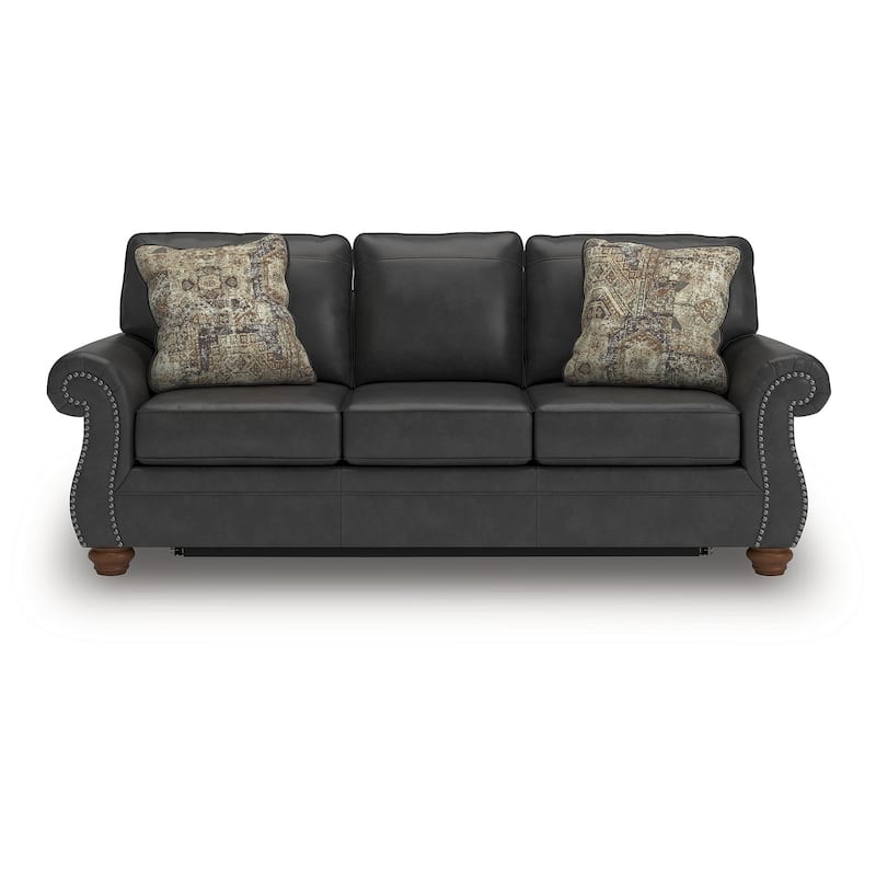 Signature Design by Ashley Shadsburne Black Queen Sofa Sleeper - 92"W x 38"D x 39"H