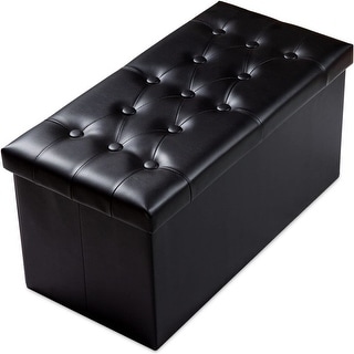 Extra Large Ottoman with Storage Faux Leather - Bed Bath & Beyond ...