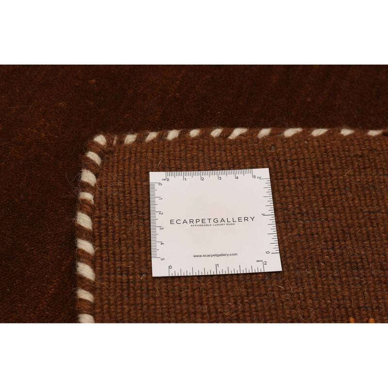 Kashkuli Gabbeh Brown Rug 2'8" x 12'9" - 2'8 x 12'9