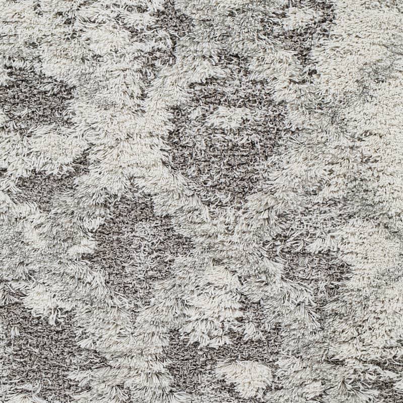 Livabliss Chace Distressed Trellis Shag Area Rug