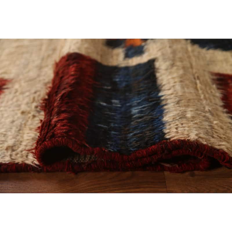 Tribal Geometric Moroccan Wool Area Rug Hand-knotted Oriental Carpet - 8'2" x 10'3"