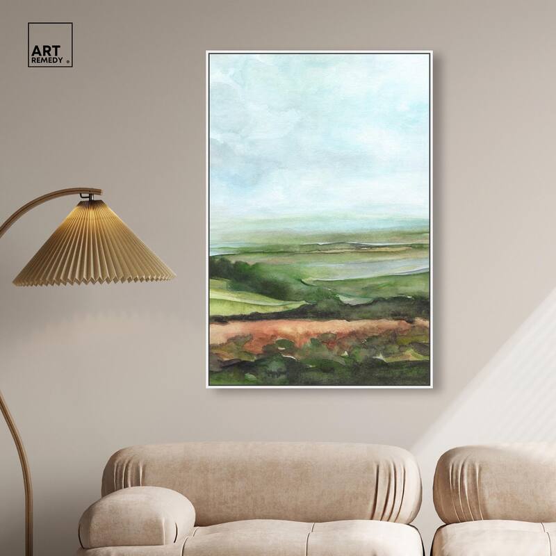 Watercolor Horizon Canvas by Art Remedy