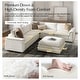 preview thumbnail 12 of 14, Fabiana 88"W Oversized 3 Piece Down Blend Modular Cloud Sleeper Sofa with Removable Cushion Cover By HULALA HOME