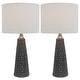 preview thumbnail 4 of 27, Jameson Textured Ceramic Table Lamps (Set of 2)
