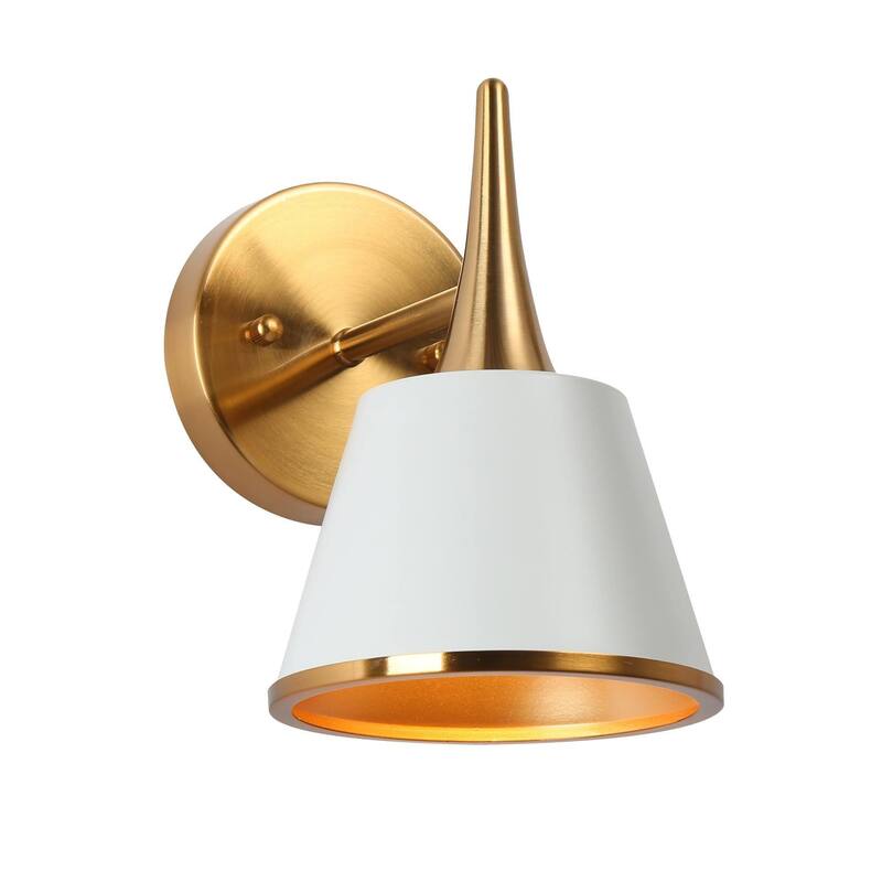 Mid-century Modern Gold 1/2/3/4-Light Bathroom Vanity Light Metal Wall Sconces