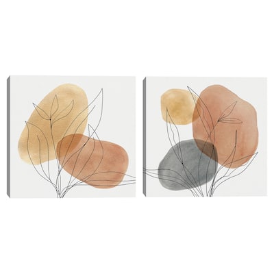 Desert Lines I, Desert Lines II by Carol Robinson Canvas Art Prints