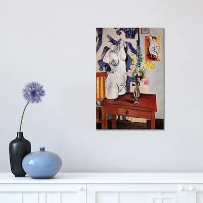 iCanvas "Plaster Torso and Bouquet of Flowers" by Henri Matisse Canvas Print