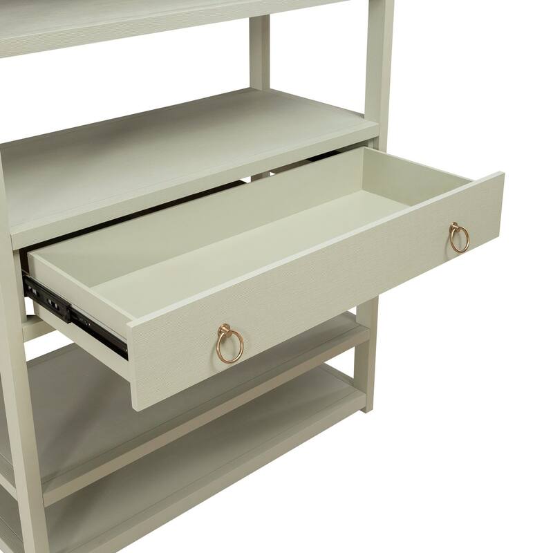 Liberty Furniture East End Accent Display Bookcase Green Mist - Width 39" x Depth 18" x Height 70"