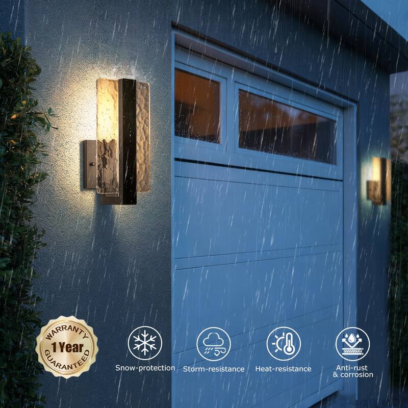 Modern Outdoor LED Wall Lights 2 Packs