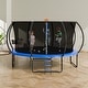 preview thumbnail 10 of 15, Outdoor Trampoline with Net Ladder and Curved Poles for Kids & Adults