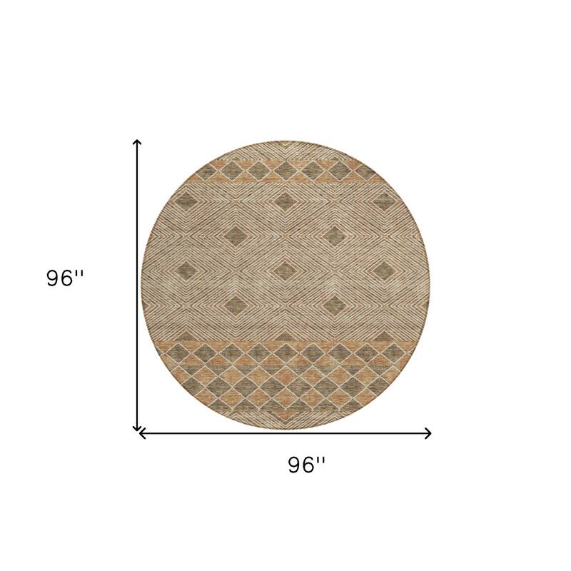 HomeRoots Geometric Transitional Rectangle Outdoor Rug