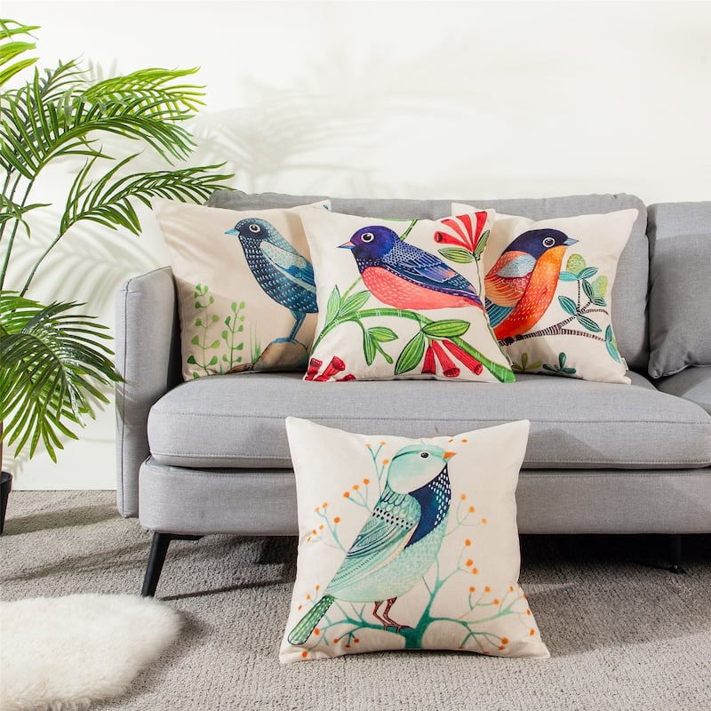 Topfinel Outdoor Square Pillow Cover (Set of 4)
