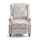 preview thumbnail 63 of 91, Linen Manual Upholstered Recliner with Wood Legs