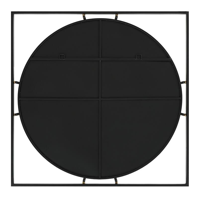 Uttermost 09958 Hinson 39" Diameter Circular Framed Bathroom Mirror