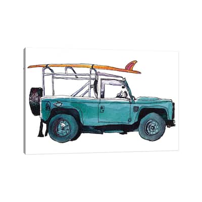 iCanvas "Surf Car I" by Paul Mccreery Canvas Print
