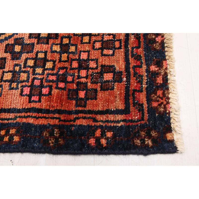 ECARPETGALLERY Hand-knotted Konya Anatolian Dark Copper Wool Rug - 3'7 x 8'0