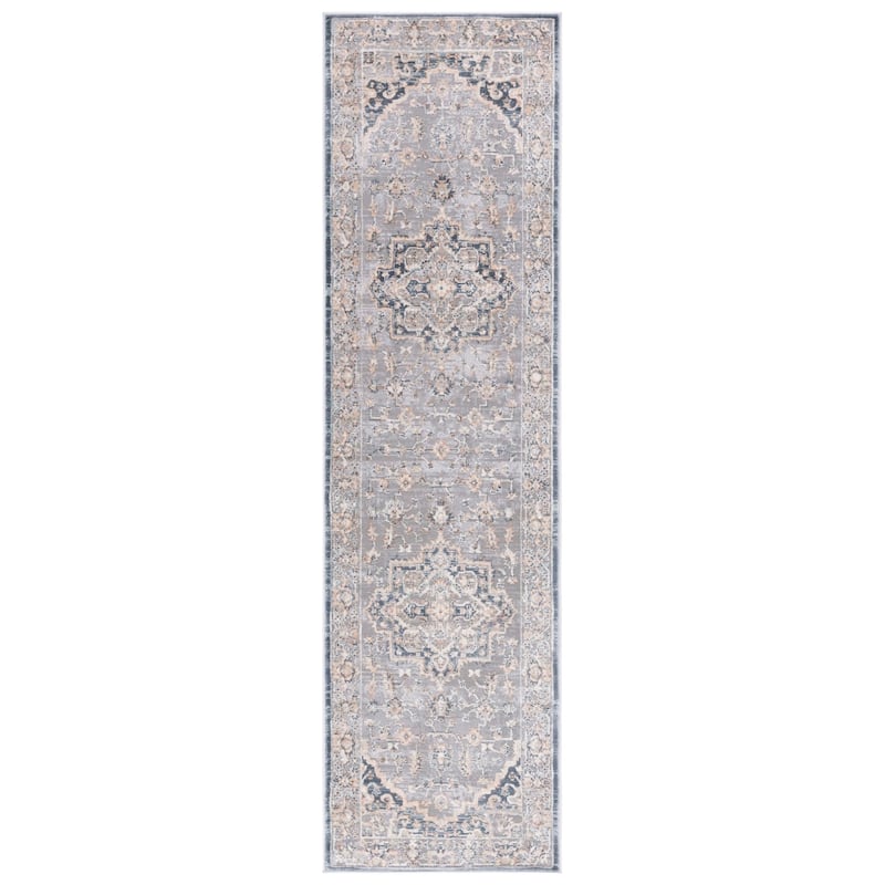 SAFAVIEH Cosmopolitan Sumathy Vintage Oriental Rug - 2'2" x 8' Runner - Cream/Blue