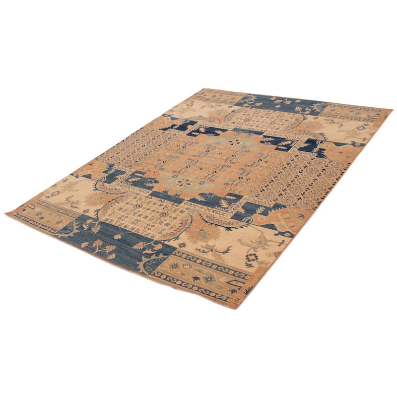 ECARPETGALLERY Hand-knotted Finest Ghazni Copper Wool Rug - 8'1 x 9'11