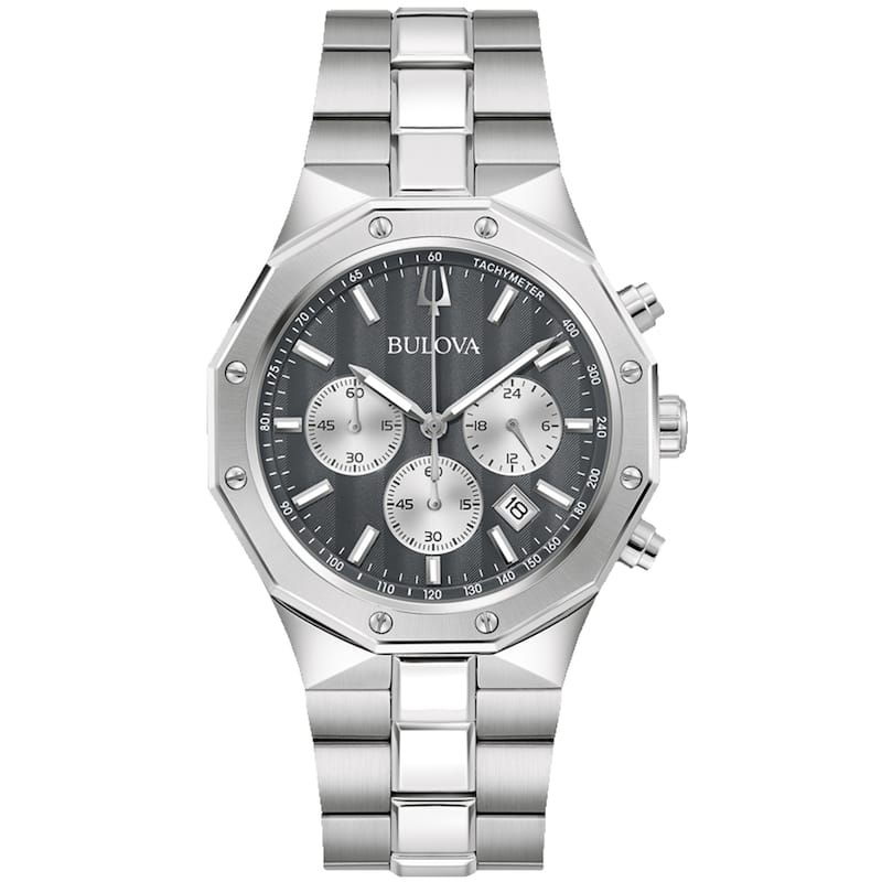 Bulova Men's Prestige Gray Dial Watch - 96B459 - One Size