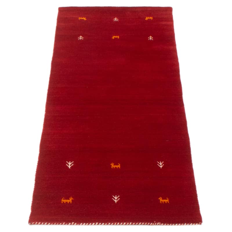 Kashkuli Gabbeh Red Rug 2'6" x 7'9" - 2'6 x 7'9