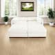 Option 2 Seater with 2 Ottoman White