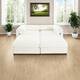 Option 2 Seater with 2 Ottoman White