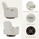 preview thumbnail 3 of 19, Freya Power Swivel Glider Recliner Nursery Chair