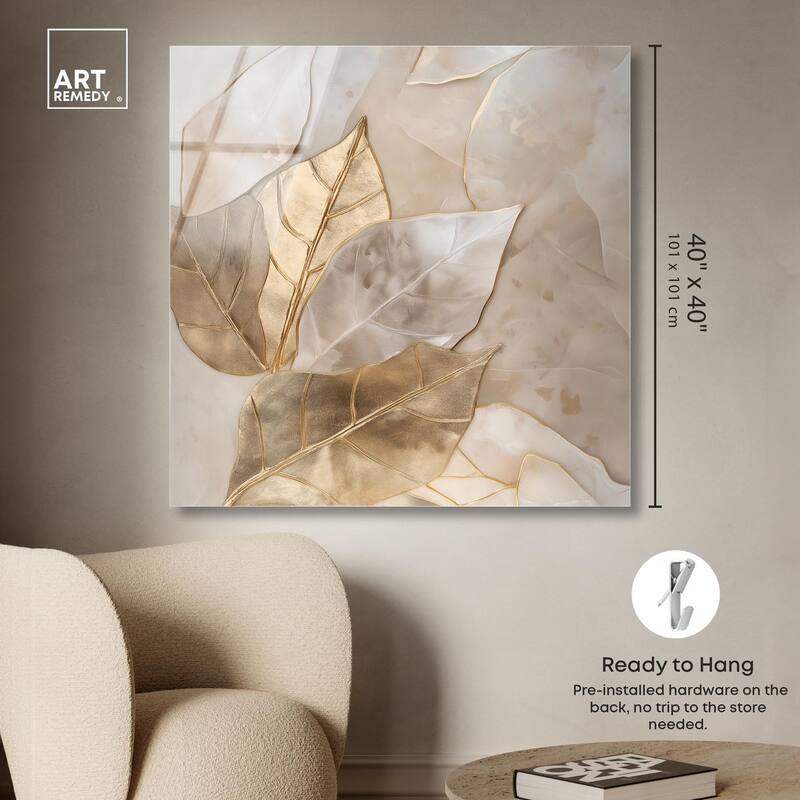 Golden Boughs Acrylic by Art Remedy, Ready to Hang