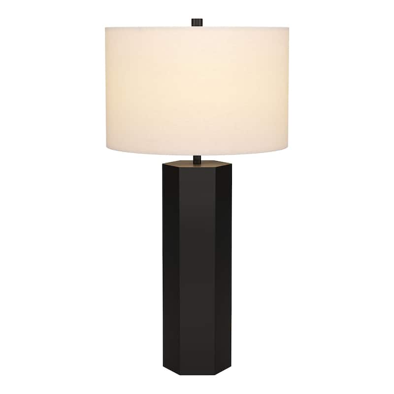 Warren 27.25" Tall Table Lamp with Fabric Shade - 27.5" Tall