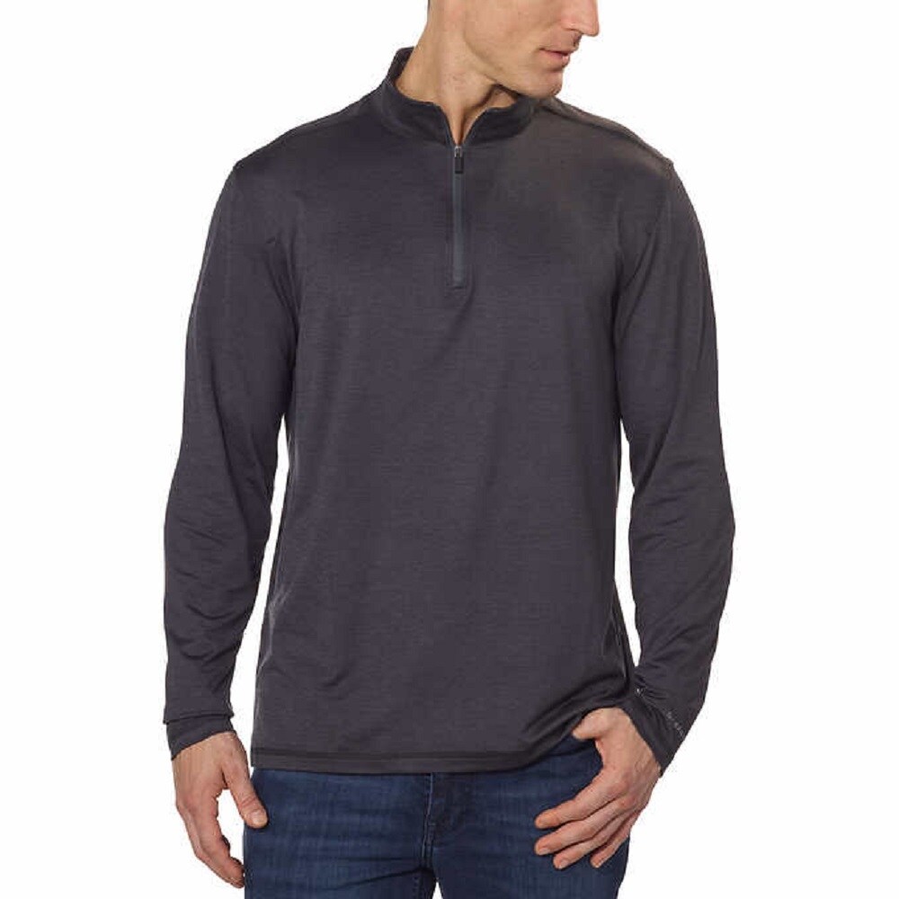 gh bass men's pullover crew sweatshirt