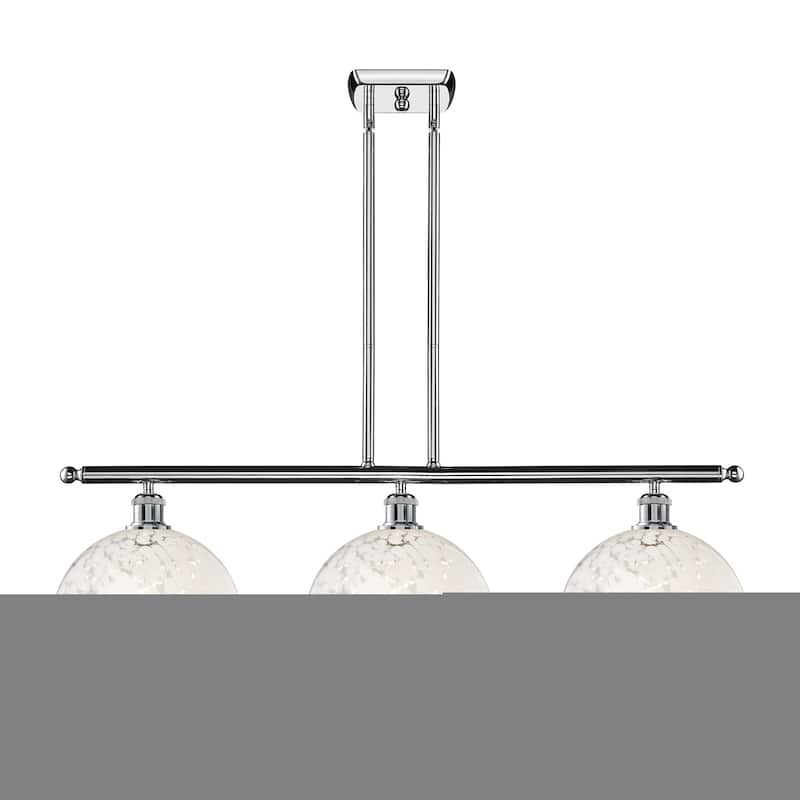 Innovations Lighting 516-3I-13-37-White Mouchette-Indoor Pendant White