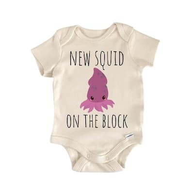Squid Octopus Ocean - Baby Boy Girl Clothes Infant Bodysuit Funny Cute Newborn