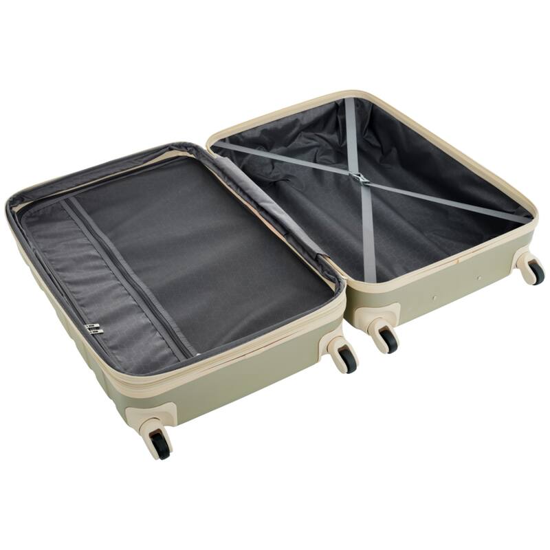 3pcs New Model Expandable ABS Hardshell Luggage Sets by Harper&Bright Designs