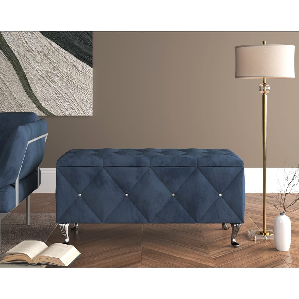 Bodhi Upholstered Flip Top Storage Bench