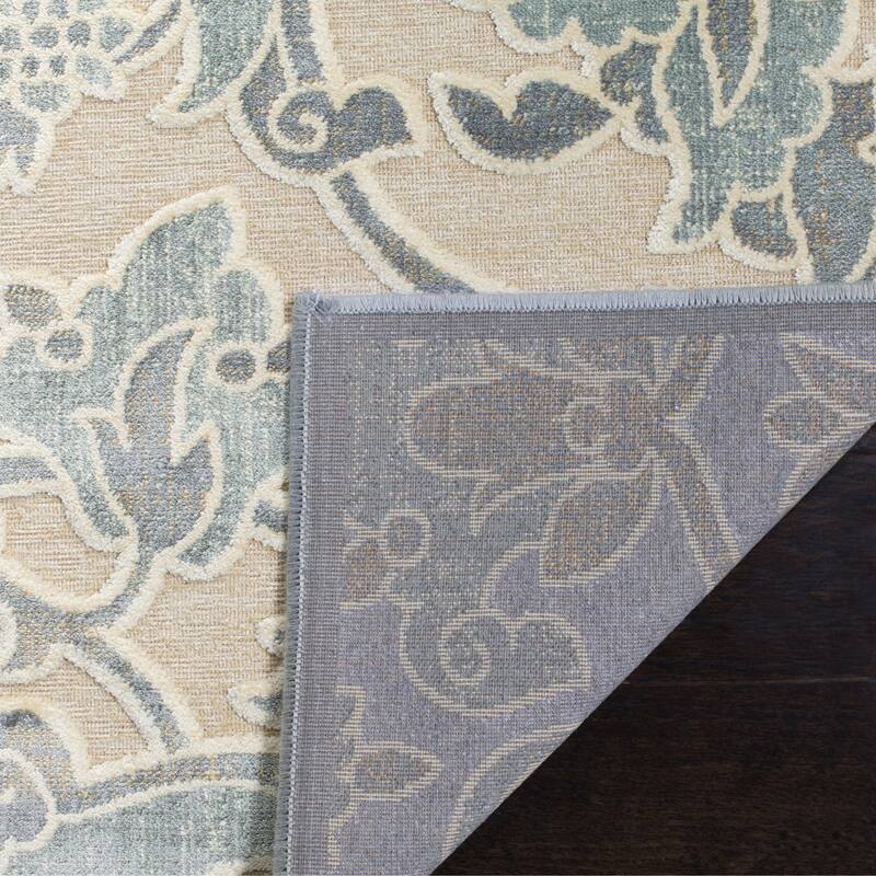 SAFAVIEH Paradise Foteini Modern Viscose Rug - 5'3" x 7'6" - Cream/Slate - Rectangle