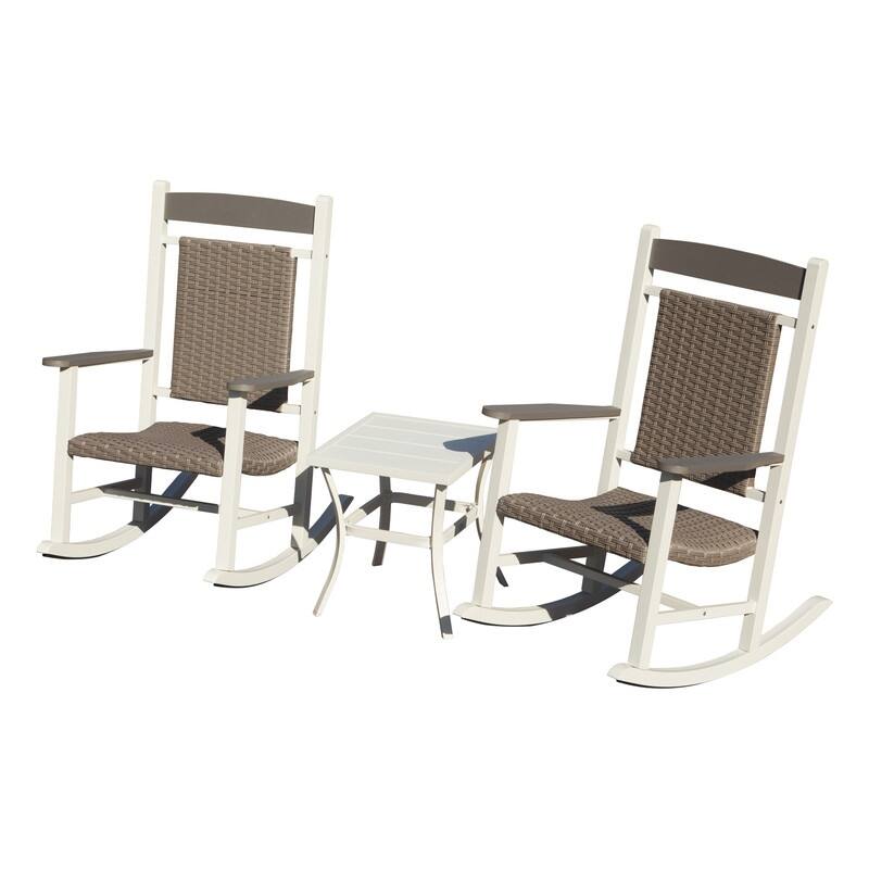 Domi Outdoor Rocking Chair Set – High Back, Weather-Resistant Porch Rockers for Patio