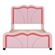 preview thumbnail 8 of 28, PU Upholstered Platform Bed with Adjustable Headboard and LED Strips
