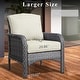 preview thumbnail 8 of 60, OVIOS 4-piece Water-Resistant Wicker Deep Seating Outdoor Sofa Set
