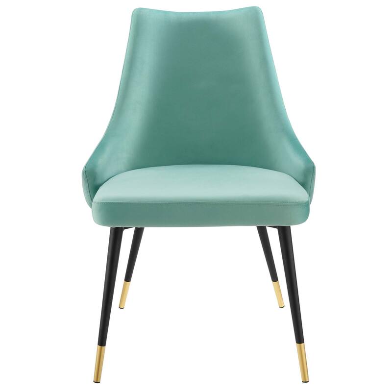 Modway Adorn Dining Side Chair Performance Velvet in Navy, Set of 2